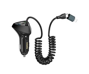 Mobil - Adaptere og ladere - REMAX Cabled car charger RCC328 20V+22.5W PD+QC - RCC328