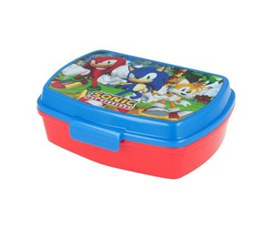 Skole - STOR Breakfast Box / Lunchbox 40574 450 ml Sonic the Hedgehog (blue and red) - 40574