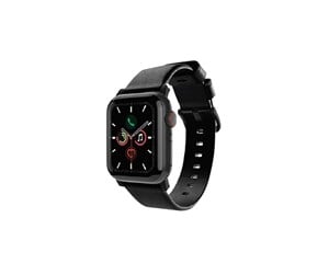 Smartklokke - Tilbehør - Journey Leather Band for Apple Watch 42/44/45mm - Black - J01AWBBL