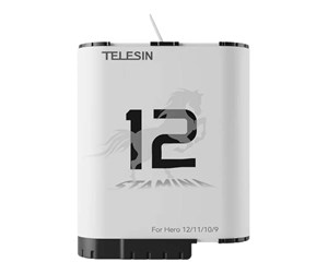 Kamerabatteri & Batterigrep - TELESIN High performance stamina battery for GoPro Hero 12/11/10/9 - GP-HPB-012