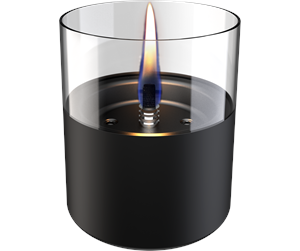 Dekorasjon - Tenderflame Lilly 10 Black Glass - TF-200003