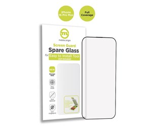 Mobil - Beskyttelsesglass - Mobile Origin Screen Guard Spare Glass Full Coverage - iPhone 16 Pro Max - SGA-SP-F-i16ProMax