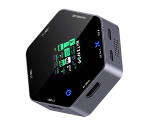 USB-hub - BlitzWolf 8in1 docking station BW-TH16 USB 100W LCD Smart Display USB-hub - BW-TH16