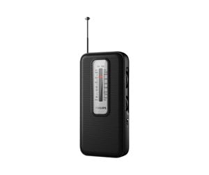 DAB, nettverks- og klokkeradio - Philips TAR1506 - portable radio - FM/MW - Mono - Svart - TAR1506/12