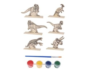 Kreative leker - Artist & Co Dino Paint Set Wood 6 pcs. - 110680190