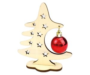 Byggesett - Beleduc Wooden Craft Christmas Tree with Christmas Ball - 123288