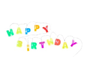 Dekorasjon - Kikkerland - Happy Birthday Lights (LT01-EU) - LT01-EU