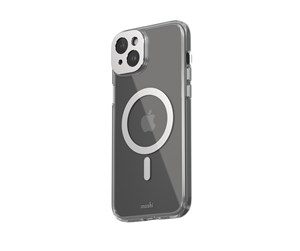 Mobil - Deksel og etui - Moshi iGlaze for iPhone 15 Plus - Lunar Silver - 99MO231002