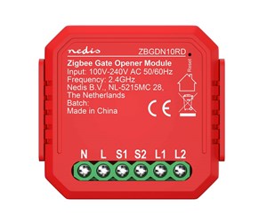 Smarthus - Nedis SmartLife Strømbryter Zigbee 3.0, 2,5W - ZBGDN10RD