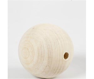 Kreative leker - Creativ Company Wooden Bead 6mm 3pcs. - 56680