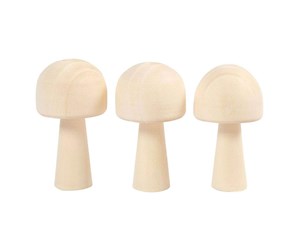 Byggesett - Creativ Company Wooden Mushroom 3 pcs. - 56935