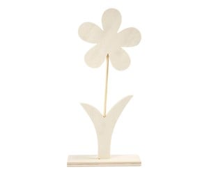 Byggesett - Creativ Company Wooden Flower with Base 26cm - 57931