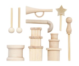 Byggesett - Creativ Company Small Wooden Accessories for Decoration Set 13 pcs. - 56918