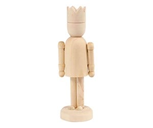 Byggesett - Creativ Company Wooden Figure with Crown 13cm - 56819