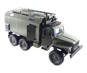 Fjernstyrt - Amewi Ural B36 Military Lorry 6WD RTR 1:16 Green - 22371