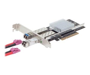 Nettverksadapter - DIGITUS DN-10162 - network adapter - PCIe 3.0 x8 - 10 Gigabit SFP+ x 2 - DN-10162