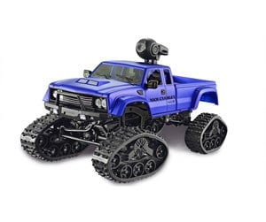 Fjernstyrt - Amewi Pickup Truck FPV with Wheels & Chains 4WD RTR 1:16 Blue - 22392