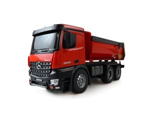 Fjernstyrt - Amewi Mercedes-Benz Arocs 6X4 Electric Model Truck 2.4GHz RTR Red - 22407