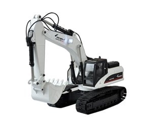 Fjernstyrt - Amewi Full-Metal G704E Excavator 1:14 2.4GHz RTR White - 22415