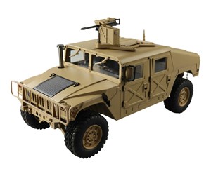 Fjernstyrt - Amewi 4x4 US Military Truck Humvee 1:10 RTR Desert Sand - 22418