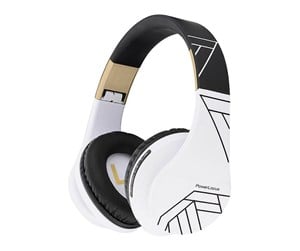 Hodetelefoner - PowerLocus Wireless Headphones P2 (black-white) - pwl-p2-blackwhite