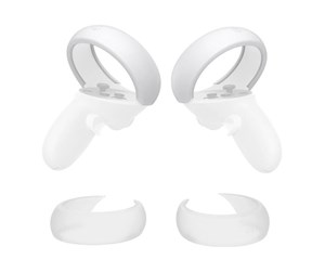 VR-tilbehør - KiwiDesign Q26-2.1 protective controller cover for Meta Quest 2 white - Q26-2.1/HJT-337