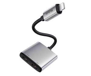 USB-hub - Mcdodo CA-5560 2-in-1 lightning to 2x lightning audio adapter USB-hub - CA-5560