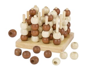 Brettspill & Puslespill - Goki Wooden Tic Tac Toe 3D - HS058