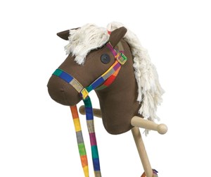 Dukker, Bamser & Utstyr - Goki Wooden Hobby Horse Brown - RA 200