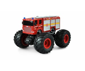 Fjernstyrt - Amewi Monster Truck Fire Engine 1:18 RTR Red - 22481