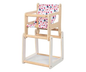 Dukker, Bamser & Utstyr - Goki Wooden Doll Chair with Table 2in1 - 51483