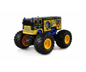 Fjernstyrt - Amewi Monster Truck Fire Engine 1:18 RTR Yellow - 22482