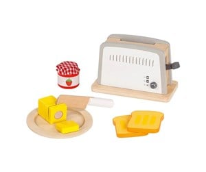 Lekekjøkken & Utstyr - Goki Wooden Toaster 10 pcs. - 51507