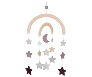 Babyleker - Goki Wooden Baby Mobile Starry Sky Pink - 52875