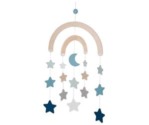 Babyleker - Goki Wooden Baby Mobile Starry Sky Blue - 52876