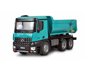 Fjernstyrt - Amewi Mercedes-Benz Lorry Tipper Pro Metal 2.4GHz RTR Teal - 22533