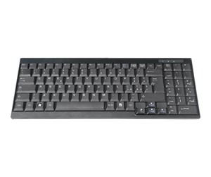 Tastatur - DIGITUS DS-72000IT - keyboard - QWERTY - Italian - black Input Device - Tastatur - Italiensk - Svart - DS-72000IT