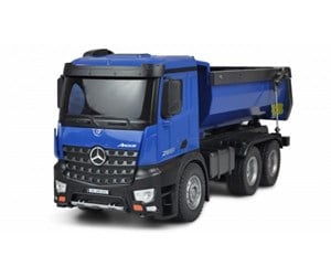 Fjernstyrt - Amewi Mercedes-Benz Arocs Licensed Tipper Lorry 2.4GHz RTR Blue - 22537