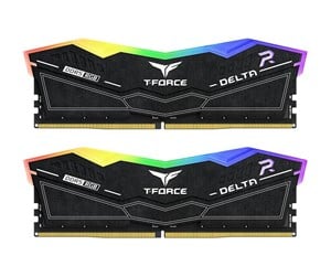 RAM - Team Group T-Force Delta RGB DDR5-6400 - 32GB - CL32 - Dual Channel (2 pcs) - Intel XMP - Svart med RGB - FF3D532G6400HC32ADC01