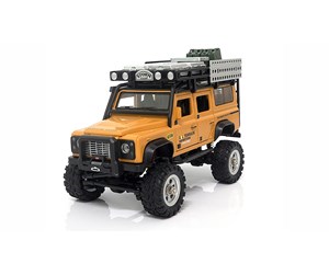 Fjernstyrt - Amewi D90X28 Metall Scale Crawler 4WD 1:28 RTR Yellow - 22567