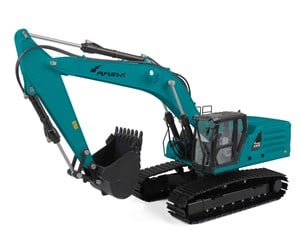 Fjernstyrt - Amewi Full-Metal Hydraulic Excavator G101H 1:16 RTR Teal - 22574