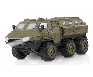 Fjernstyrt - Amewi V-Guard Armored Vehicle 6WD 1:16 RTR Olive Green - 22584