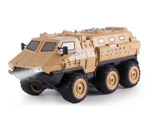 Fjernstyrt - Amewi V-Guard Armored Vehicle 6WD 1:16 RTR Sand-Coloured - 22585