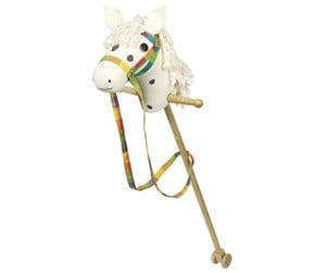 Dukker, Bamser & Utstyr - Goki Wooden Hobby Horse White - 53940