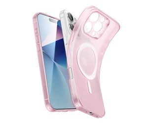 Mobil - Deksel og etui - ESR Zero Clear Case (HaloLock) for iPhone 16 Pro (pink) - 1A7730302