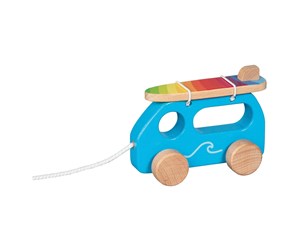 Babyleker - Goki Wooden Pull Figure Surf Car - 54858