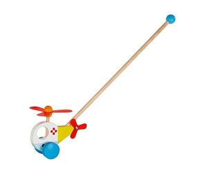 Babyleker - Goki Wooden Push Figure Helicopter - 54891