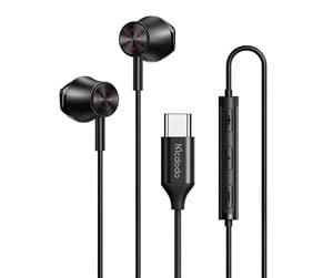 Hodetelefoner - Mcdodo Wired earphones HP-4070 USB-C (black) - HP-4070