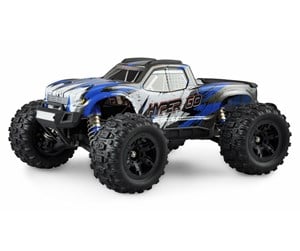 Fjernstyrt - Amewi Hyper GO Monster Truck Brushed 4WD with GPS 1:16 RTR Blue - 22602