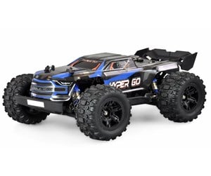 Fjernstyrt - Amewi Hyper GO Truggy Brushed 4WD with GPS 1:16 RTR Blue - 22603